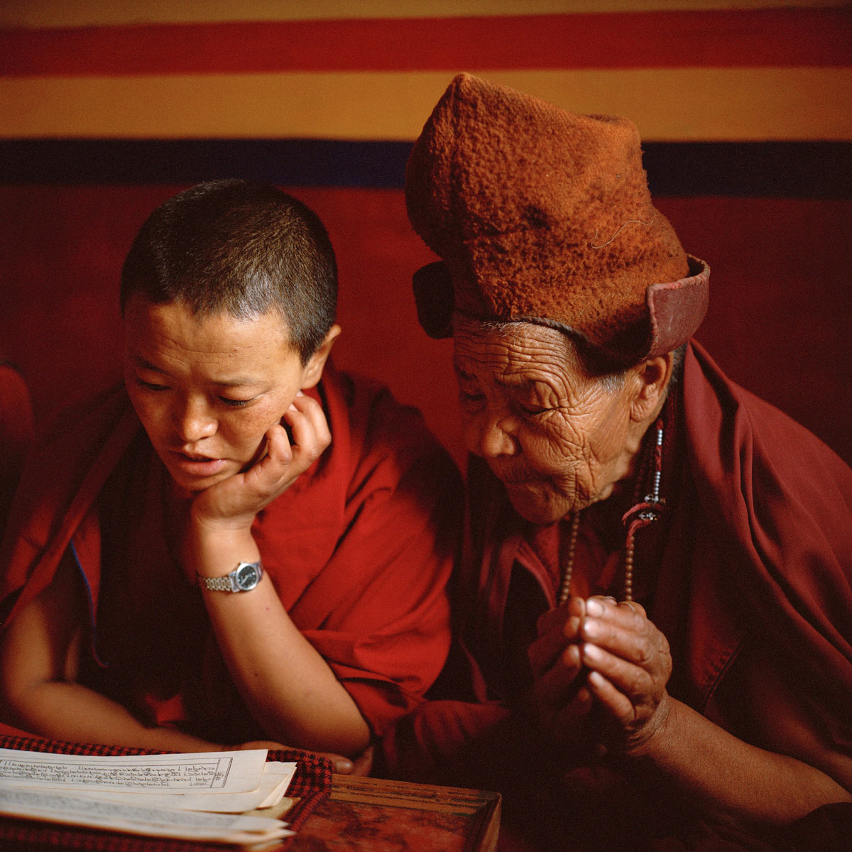 Tibetan Buddhist nuns in the Himalayas