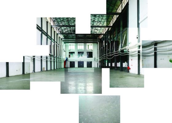 Montage of empty warehouse for article on alaya vijnana