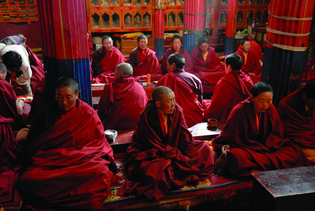 Nuns in the Terdrom convent, Tibet, China, Asia (imageBROKER/Alamy Stock Photo)