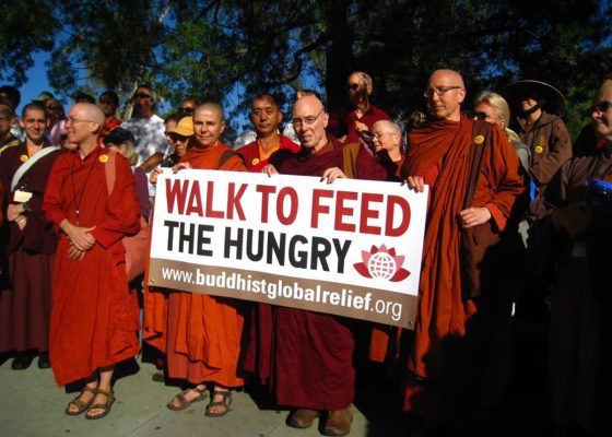Bhikkhu Bodhi at a Walk to Feed the Hungry