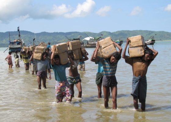 Photograph from a rohingya displaced person camp