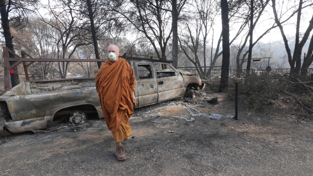 California Buddhists Look Ahead in Wake of Devastating Wildfires