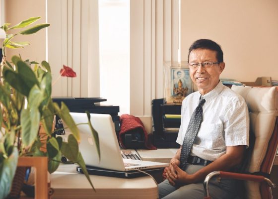 Lobsang Rapgay in his office