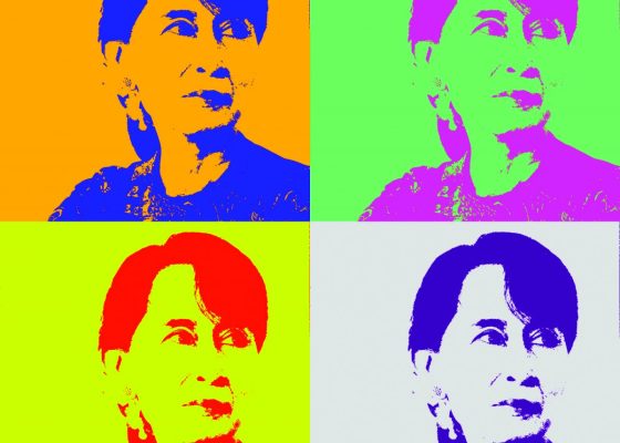 Portraits of Aung San Suu Kyi