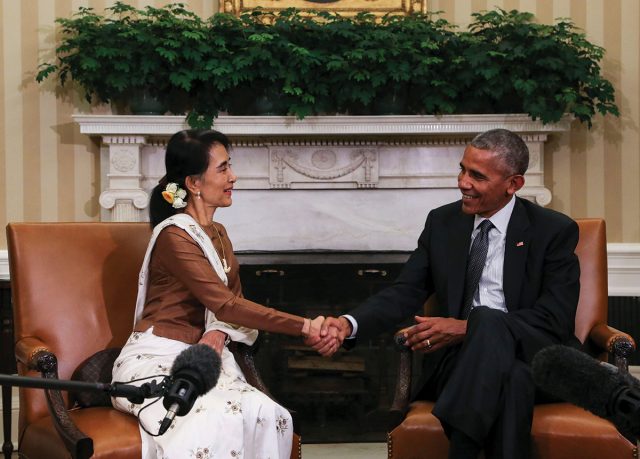 aung san suu kyi with president barack obama, aung san suu kyi rohingya
