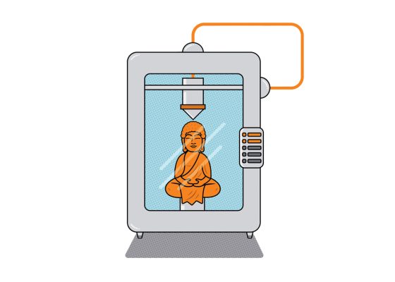 Buddha scanned for 3D printing