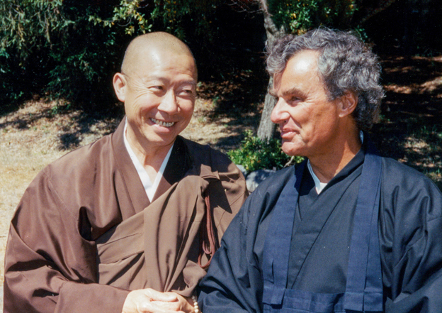 Dorworth with Zen teacher Jakusho Kwong Roshi, 1998