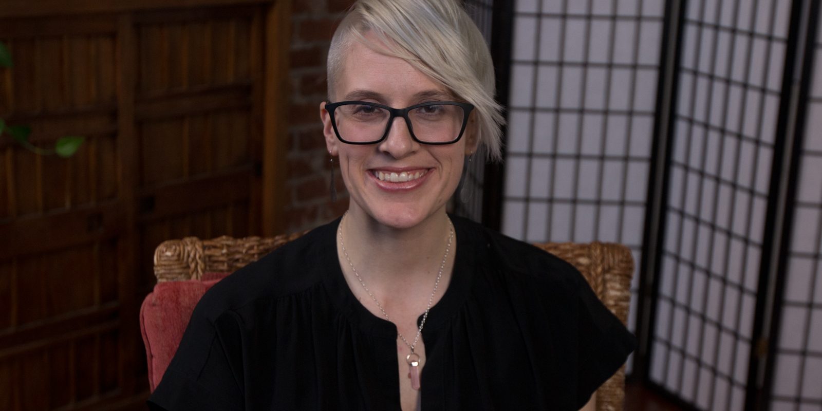 photograph of gesshin greenwood teaching on the buddha's life