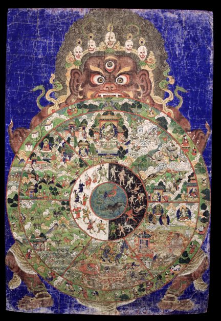 buddhist death deity yama and the wheel of life