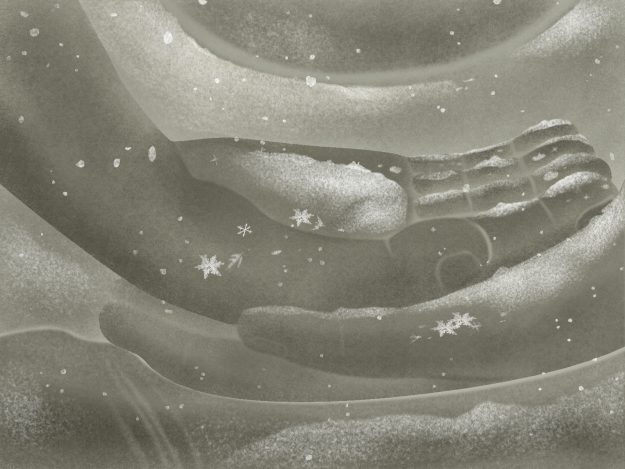 snowflake december haiku