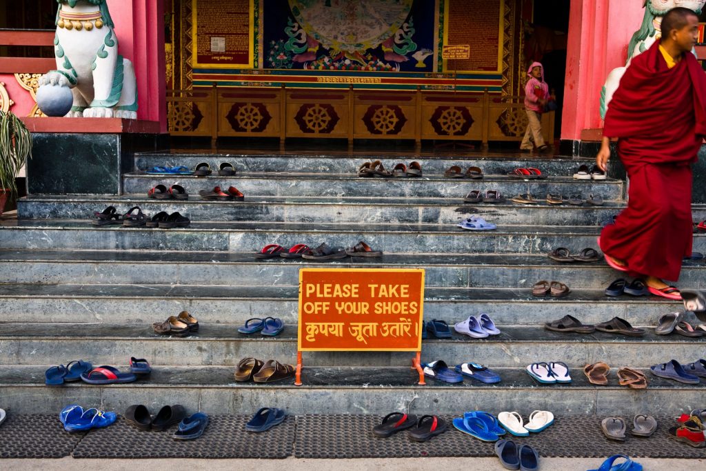 Taking Our Shoes off Before the Buddha