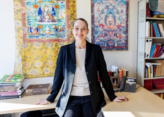Professor Sarah Jacoby photographed by Kathleen Hinkel at Northwestern University | For an interview with Tricycle Magazine about Buddhism and sexual agency