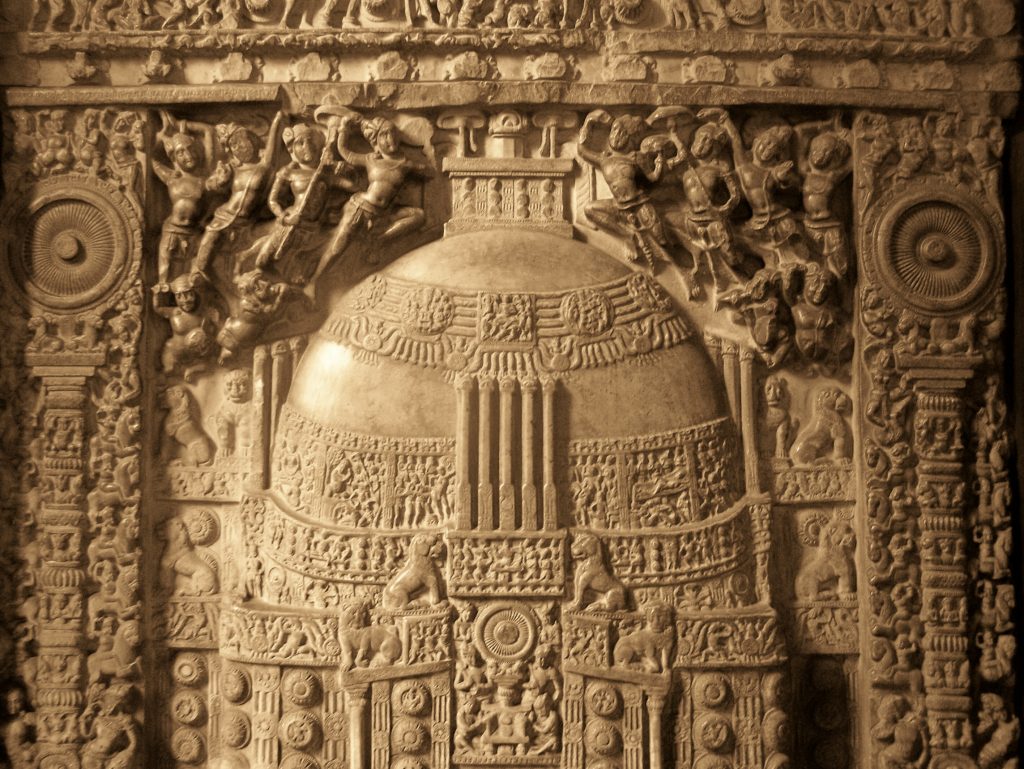 Amaravati school sculpture showing characteristic narrative style that influenced South Indian Buddhist art