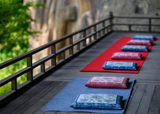buddhism sangha meditation pillows