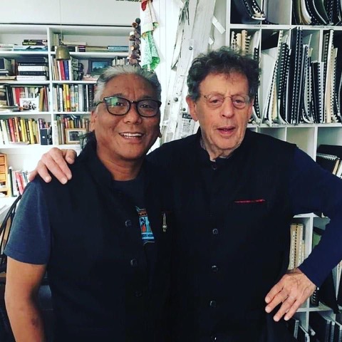 Tenzin Choegyal and Philip Glass.