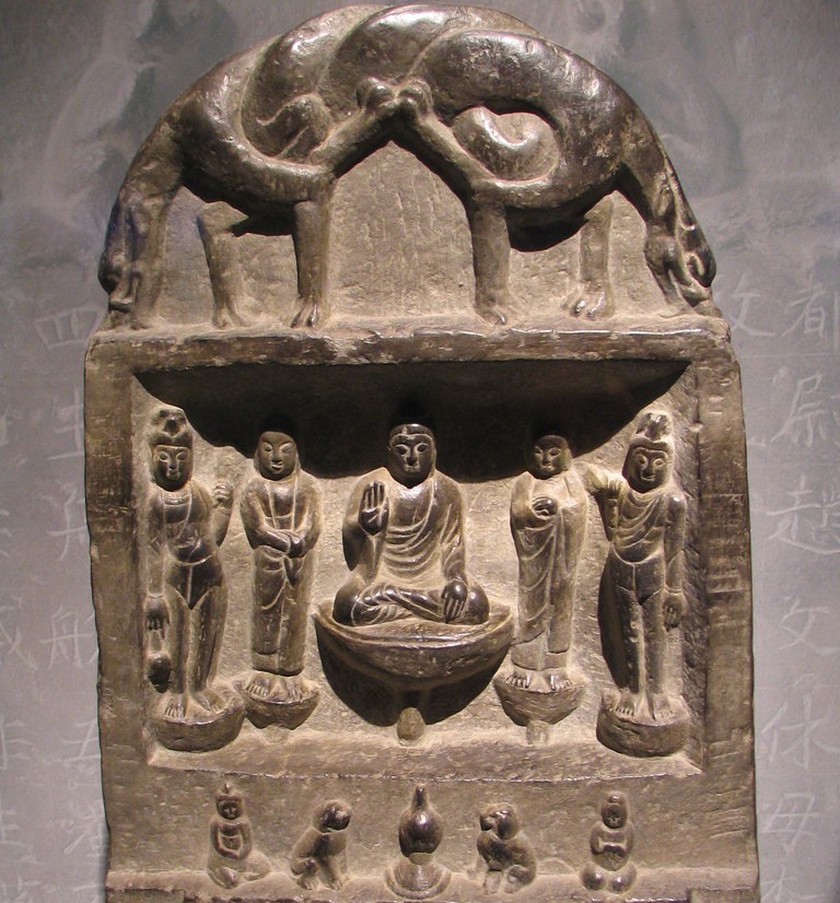 a 9th-century buddhist stele from Balhae, a korean kingdom