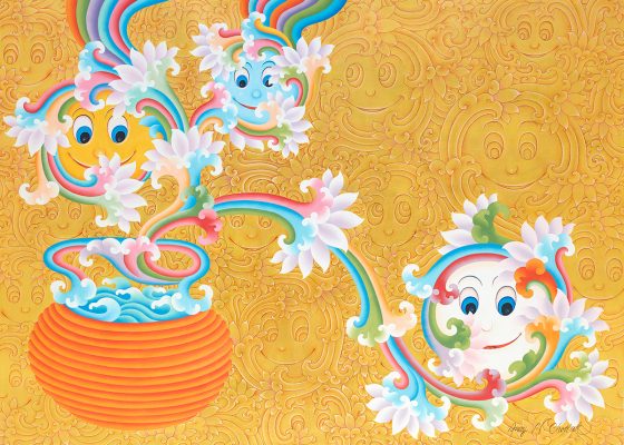 Golden field of blessings