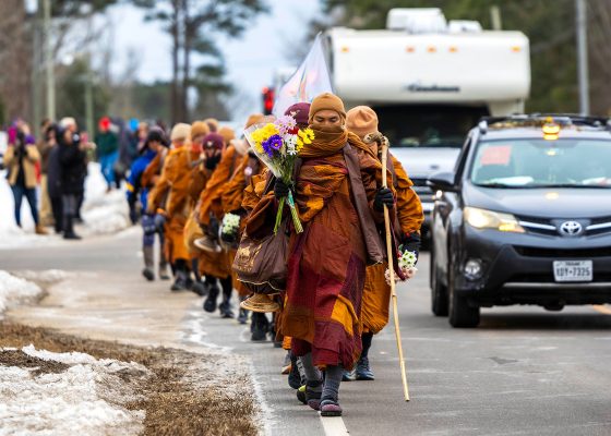 walk for peace monks