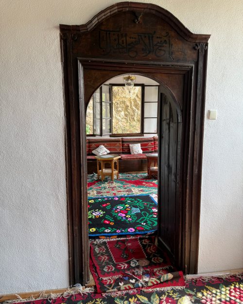 An interior room of the Blagaj Tekija